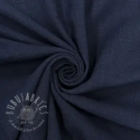 Bawełniana tkanina SLUB WASHED navy