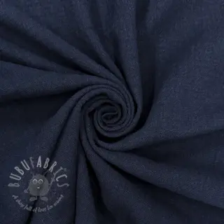 Bawełniana tkanina SLUB WASHED navy