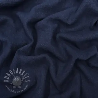 Bawełniana tkanina SLUB WASHED navy