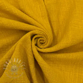 Bawełniana tkanina SLUB WASHED ochre
