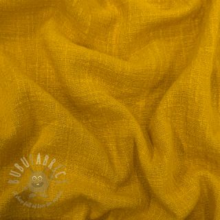 Bawełniana tkanina SLUB WASHED ochre