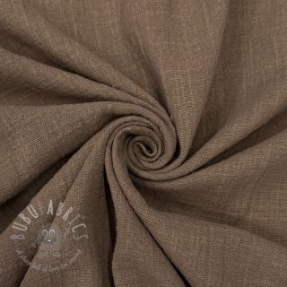 Bawełniana tkanina SLUB WASHED taupe