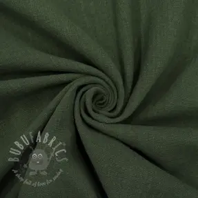 Bawełniana tkanina SLUB WASHED army green