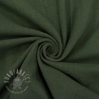 Bawełniana tkanina SLUB WASHED army green