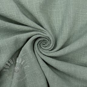 Bawełniana tkanina SLUB WASHED old green