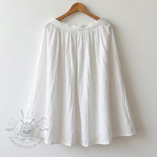 Bawełniana tkanina WASHED white