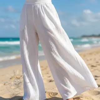 Bawełniana tkanina WASHED white