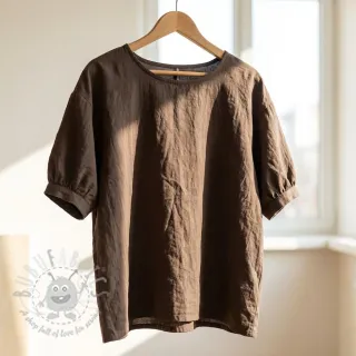 Bawełniana tkanina WASHED taupe