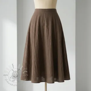 Bawełniana tkanina WASHED taupe