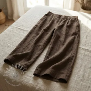Bawełniana tkanina WASHED taupe