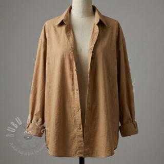 Bawełniana tkanina WASHED cinnamon