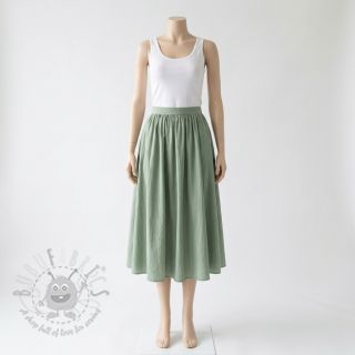 Bawełniana tkanina WASHED old green