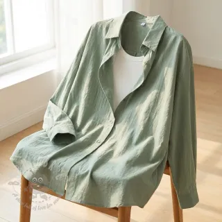 Bawełniana tkanina WASHED old green