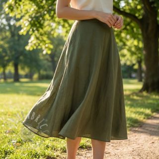 Bawełniana tkanina WASHED pickle