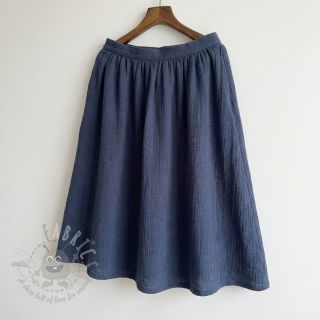 Bawełniana tkanina SLUB WASHED jeans