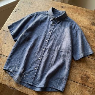 Bawełniana tkanina SLUB WASHED jeans