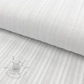 Bawełniana tkanina DOBBY Stripe off white