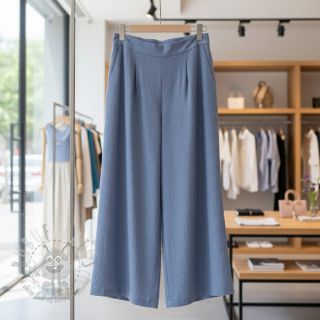 Bawełniana tkanina SLUB WASHED orchid