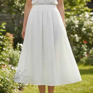 Bawełniana tkanina SLUB WASHED ecru