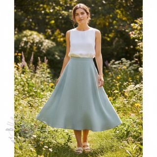 Bawełniana tkanina SLUB WASHED blue