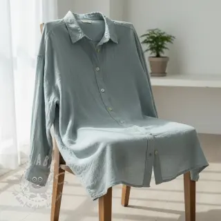 Bawełniana tkanina SLUB WASHED blue