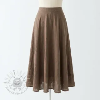 Bawełniana tkanina SLUB WASHED taupe