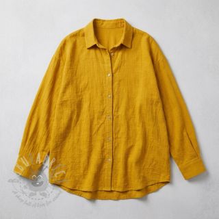 Bawełniana tkanina SLUB WASHED ochre