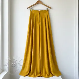 Bawełniana tkanina SLUB WASHED ochre