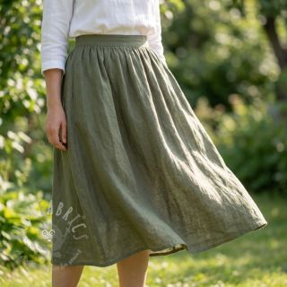 Bawełniana tkanina SLUB WASHED pickle