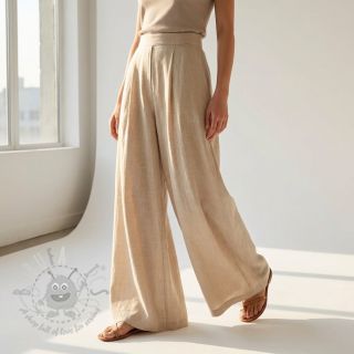 Bawełniana tkanina SLUB WASHED beige