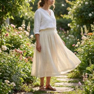 Bawełniana tkanina SLUB WASHED SIMPLY NATURAL