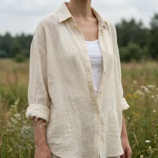 Bawełniana tkanina SLUB WASHED SIMPLY NATURAL