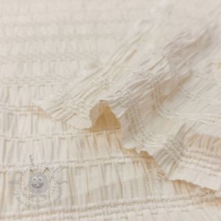 Wiskoza CHENILLE JACQUARD ecru