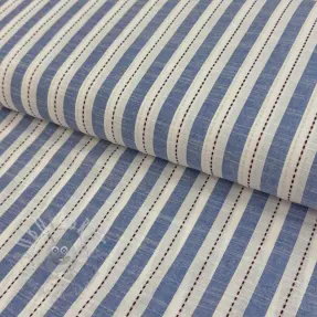 Bawełniana tkanina YARN DYED Stripes Nina blue