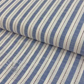 Bawełniana tkanina YARN DYED Stripes Nina blue