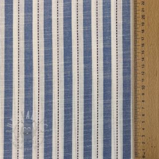 Bawełniana tkanina YARN DYED Stripes Nina blue