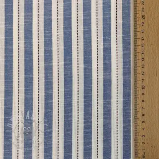 Bawełniana tkanina YARN DYED Stripes Nina blue