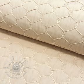 Pikowana tkanina Cord off white