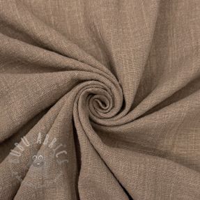 Bawełniana tkanina SLUB WASHED taupe