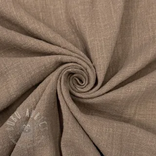 Bawełniana tkanina SLUB WASHED taupe