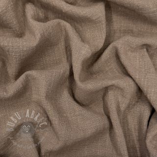 Bawełniana tkanina SLUB WASHED taupe