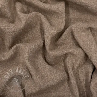 Bawełniana tkanina SLUB WASHED taupe