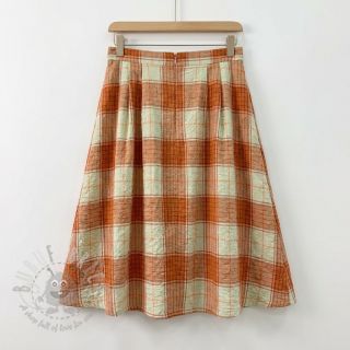 Wiskoza CRINKLE Check mint