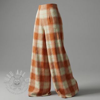Wiskoza CRINKLE Check mint
