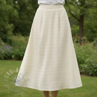 Wiskoza CHENILLE JACQUARD ecru
