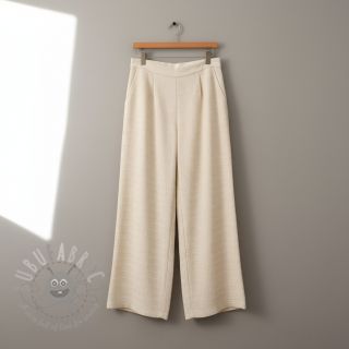 Wiskoza CHENILLE JACQUARD ecru