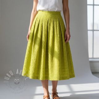 Wiskoza CHENILLE JACQUARD lime