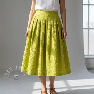 Wiskoza CHENILLE JACQUARD lime