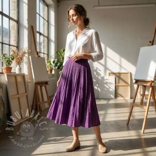 Wiskoza CHENILLE JACQUARD cerise