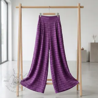 Wiskoza CHENILLE JACQUARD cerise